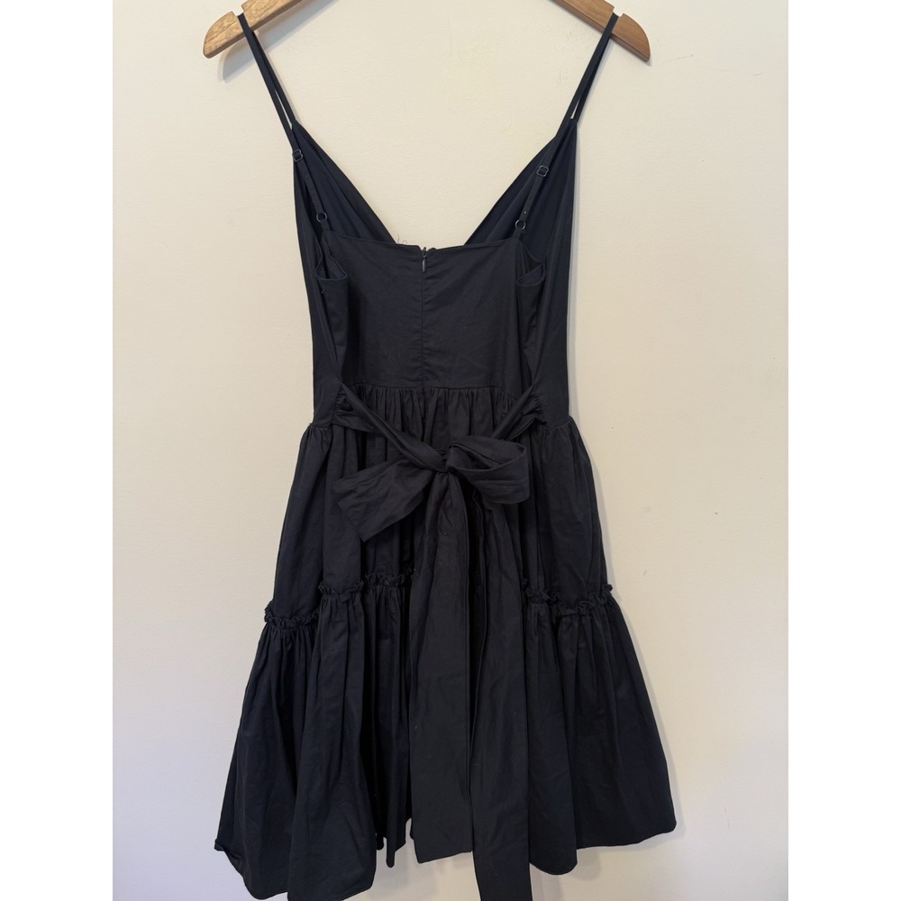Lili Sidonio X Molly Bracken Dress Navy Mini Cotton Adj Straps Large - Picture 3 of 8